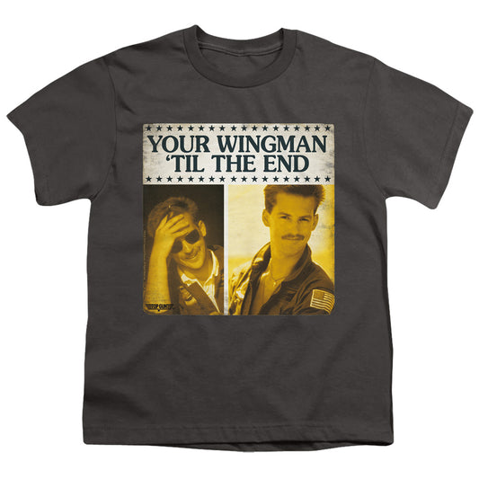 Top Gun - Til The End - Short Sleeve Youth 18/1 - Charcoal T-shirt