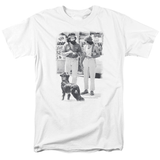 Up In Smoke - Cheech Chong Dog - Short Sleeve Adult 18/1 - White T-shirt