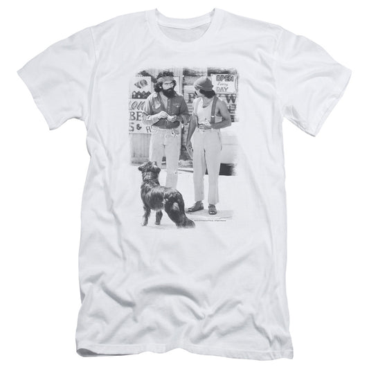 Up In Smoke - Cheech Chong Dog - Short Sleeve Adult 30/1 - White T-shirt