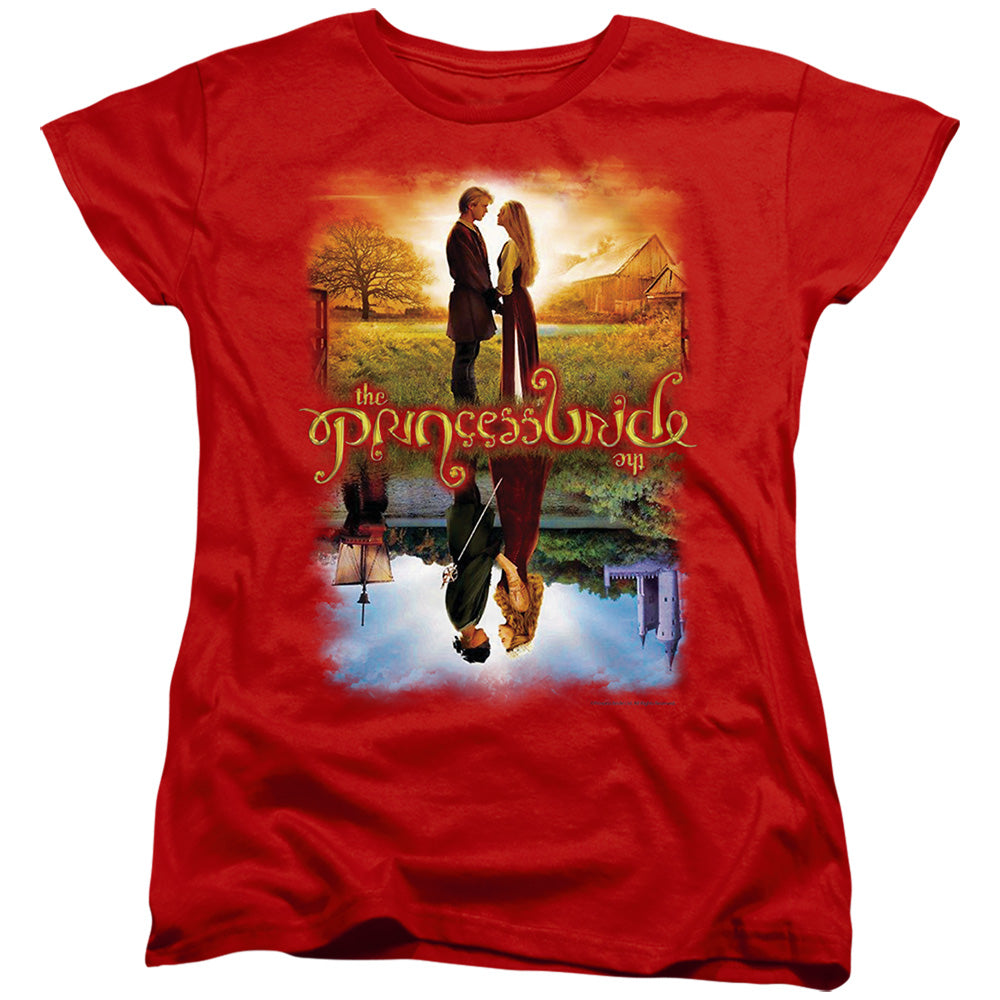 Princess Bride - Poster - Short Sleeve Womens Tee - Red T-shirt