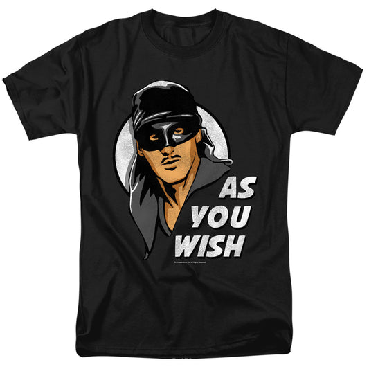 Princess Bride - As You Wish - Short Sleeve Adult 18/1 - Black T-shirt