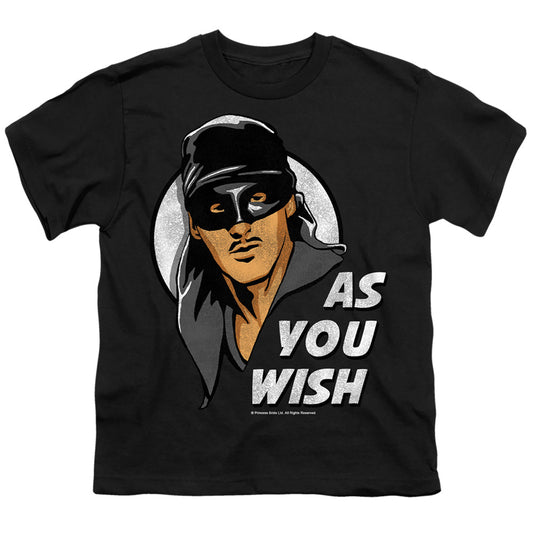 Princess Bride - As You Wish - Short Sleeve Youth 18/1 - Black T-shirt