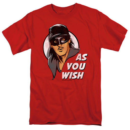 Princess Bride - As You Wish - Short Sleeve Adult 18/1 - Red T-shirt