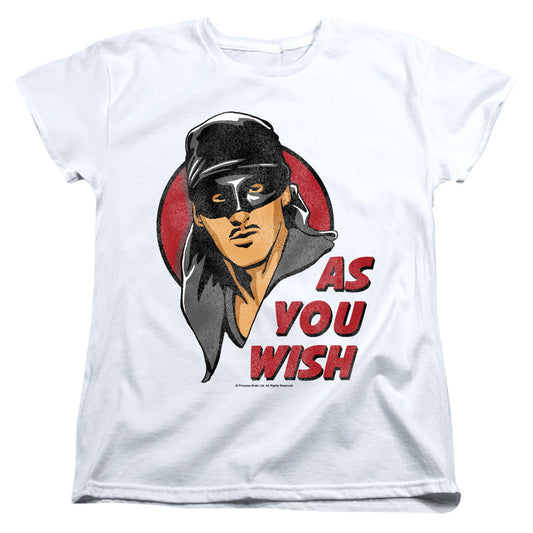 Princess Bride - As You Wish - Short Sleeve Womens Tee - White T-shirt