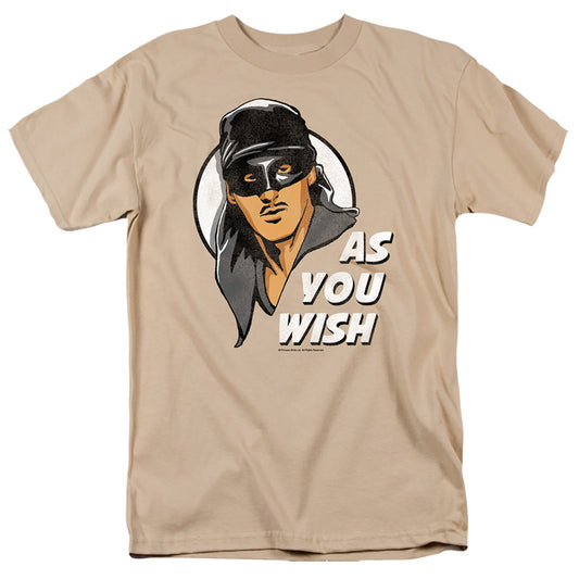 Princess Bride - As You Wish - Short Sleeve Adult 18/1 - Sand T-shirt