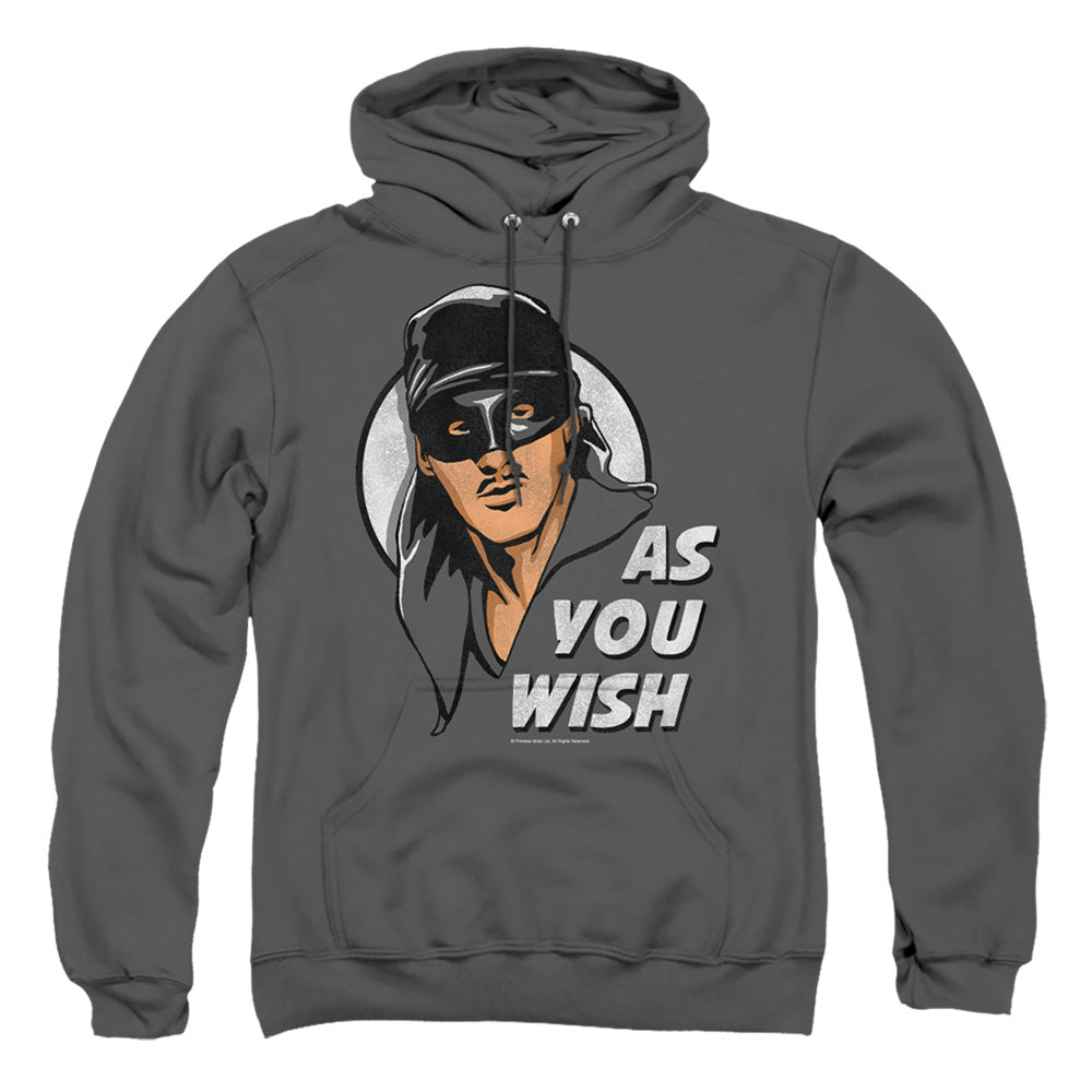 Princess Bride - As You Wish - Adult Pull-over Hoodie - Charcoal