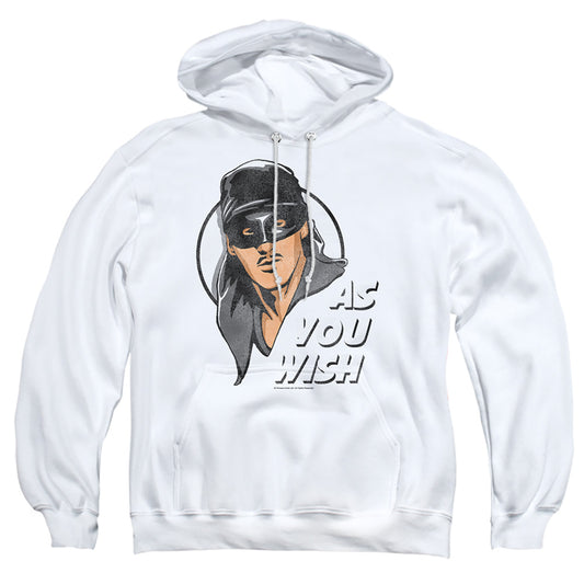Princess Bride - As You Wish - Adult Pull-over Hoodie - White