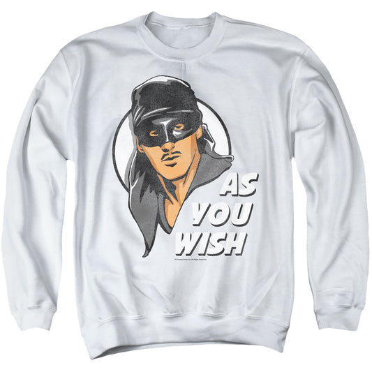 Princess Bride - As You Wish - Adult Crewneck Sweatshirt - White