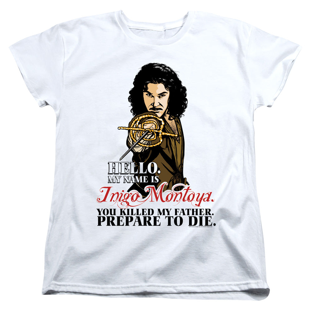 Princess Bride - Hello - Short Sleeve Womens Tee - White T-shirt