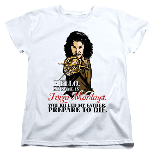 Princess Bride - Hello - Short Sleeve Womens Tee - White T-shirt