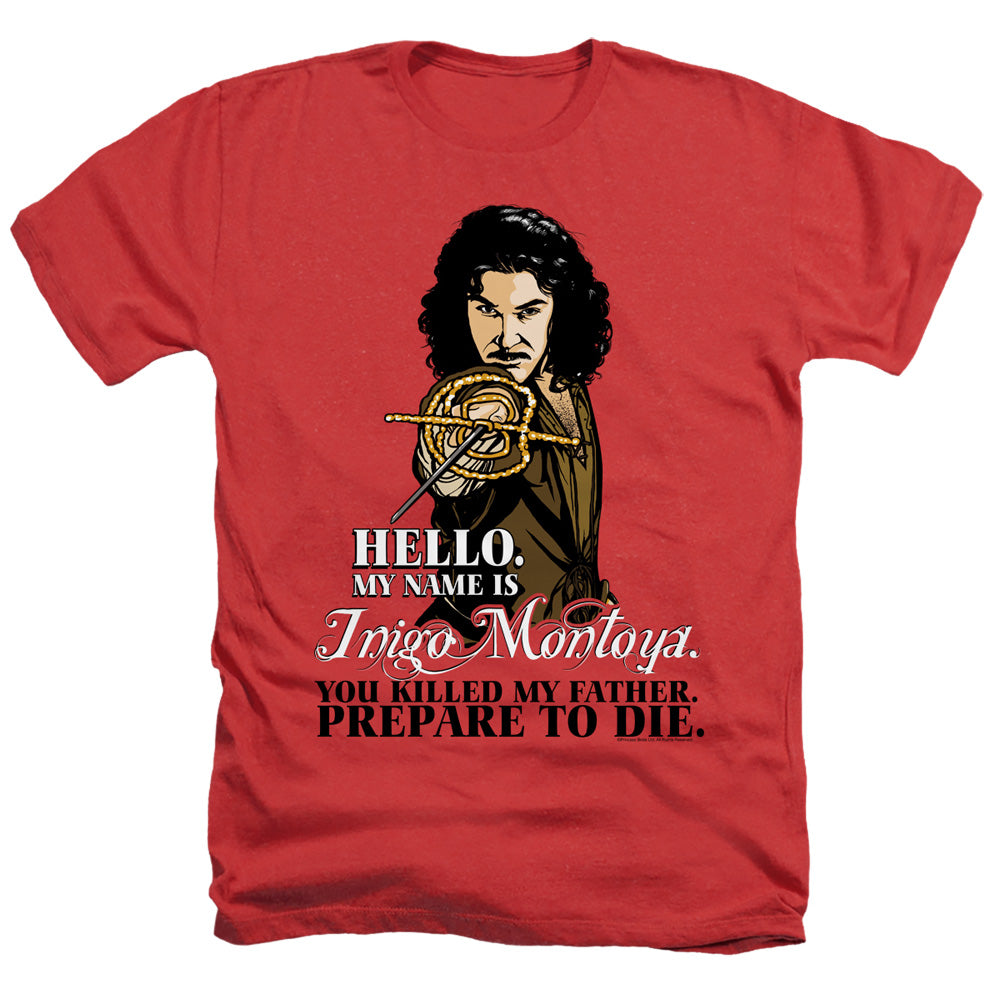 Princess Bride - Hello - Adult Heather - Red