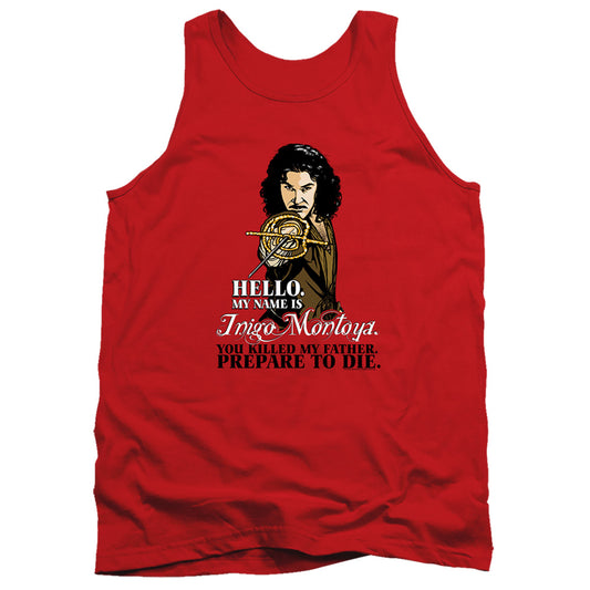 Princess Bride - Hello - Adult Tank - Red