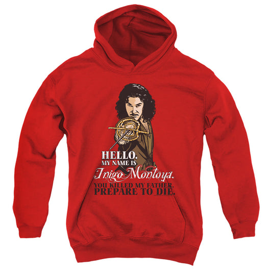 Princess Bride - Hello - Youth Pull-over Hoodie - Red