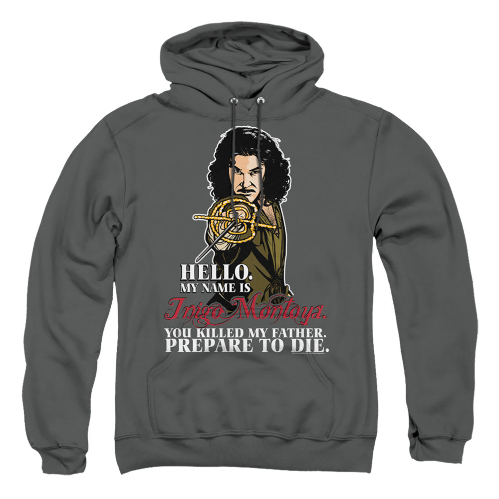 Princess Bride - Hello - Adult Pull-over Hoodie - Charcoal