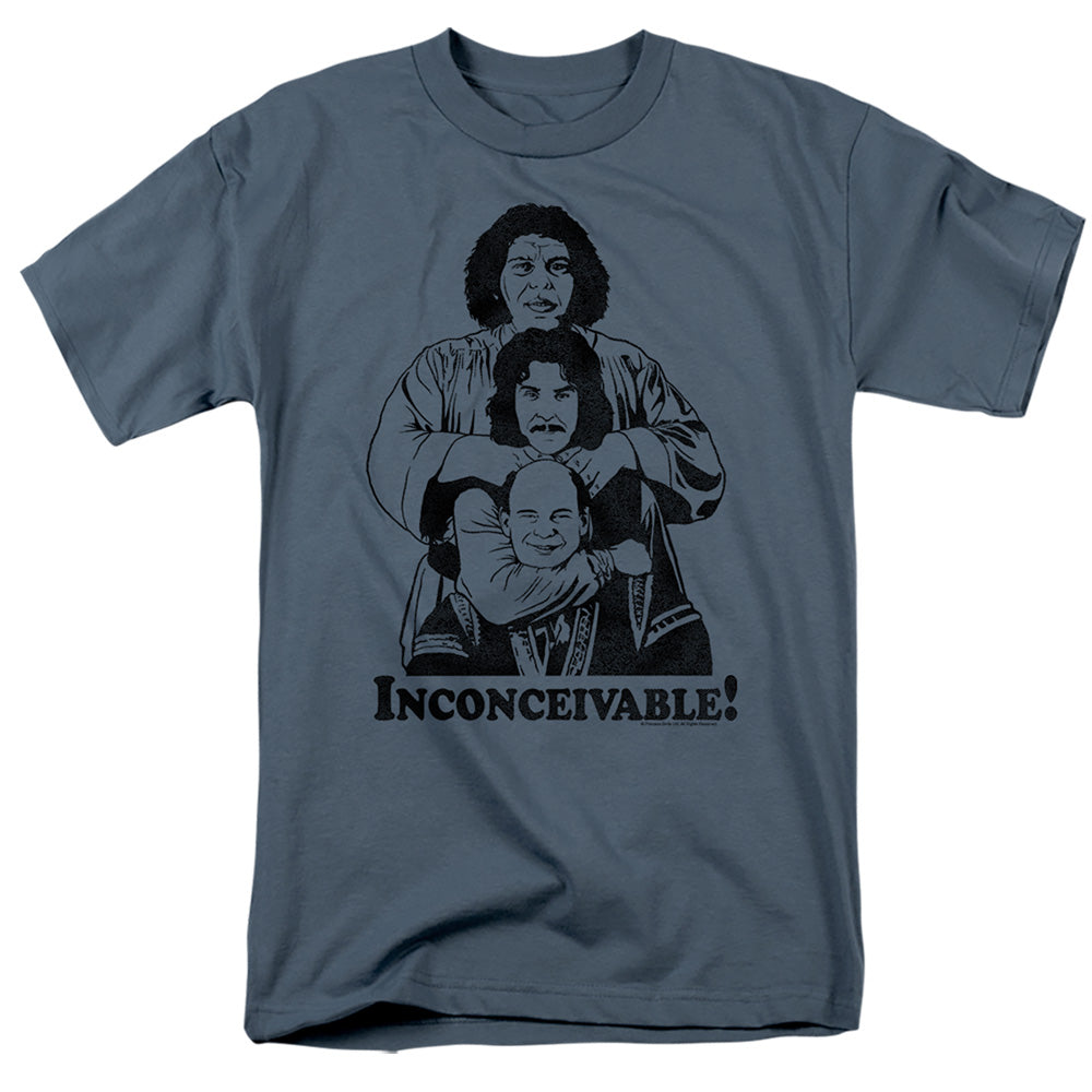 Princess Bride - Inconceivable - Short Sleeve Adult 18/1 - Slate T-shirt