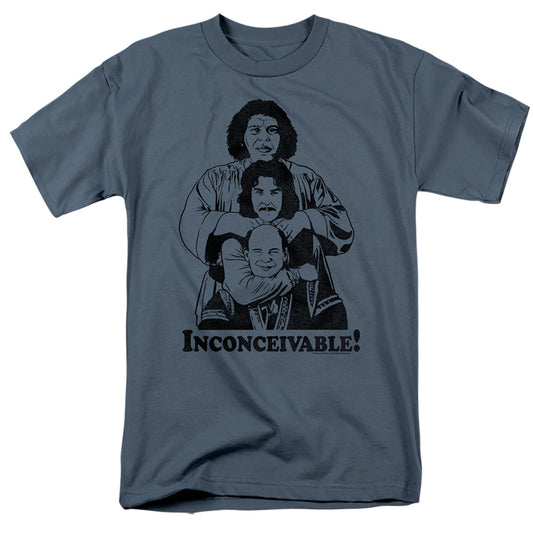 Princess Bride - Inconceivable - Short Sleeve Adult 18/1 - Slate T-shirt
