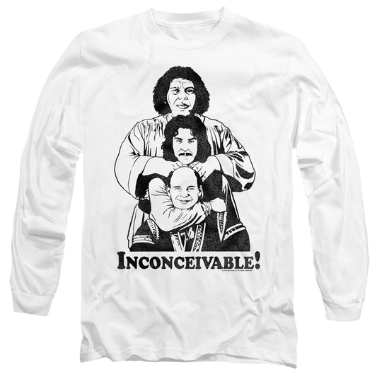 Princess Bride - Inconceivable - Long Sleeve Adult 18/1 - White T-shirt
