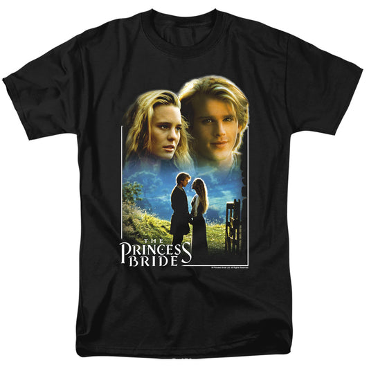 Princess Bride - Buttercup & Westley - Short Sleeve Adult 18/1 - Black T-shirt