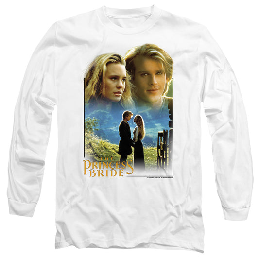Princess Bride - Buttercup & Westley - Long Sleeve Adult 18/1 - White T-shirt