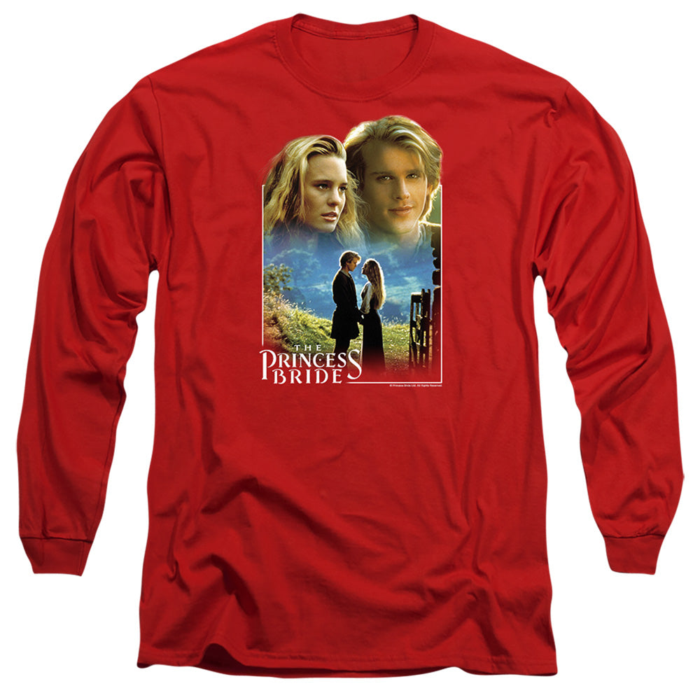 Princess Bride - Buttercup & Westley - Long Sleeve Adult 18/1 - Red T-shirt