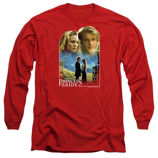 Princess Bride - Buttercup & Westley - Long Sleeve Adult 18/1 - Red T-shirt