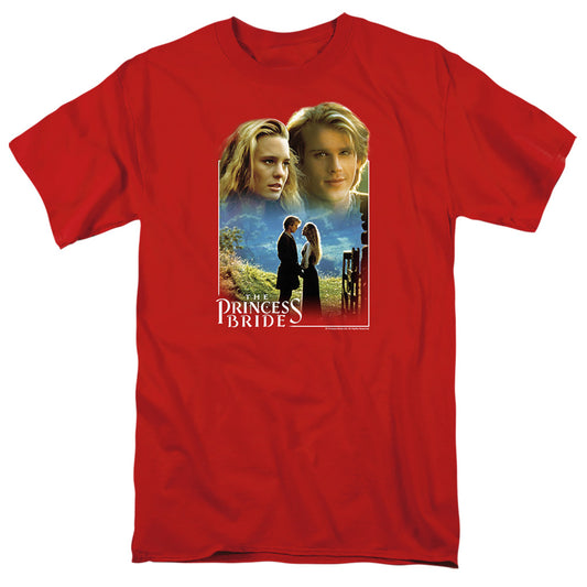 Princess Bride - Buttercup & Westley - Short Sleeve Adult 18/1 - Red T-shirt