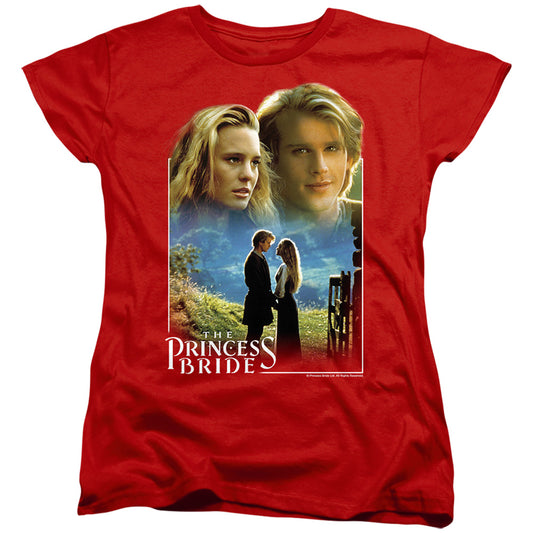 Princess Bride - Buttercup & Westley - Short Sleeve Womens Tee - Red T-shirt