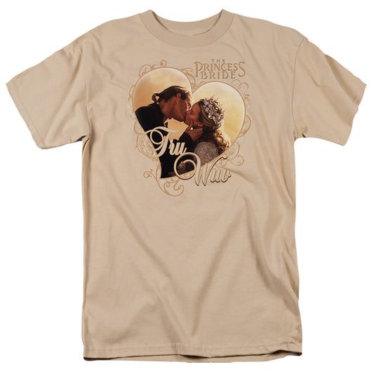 Princess Bride - Tru Wuv - Short Sleeve Adult 18/1 - Sand T-shirt