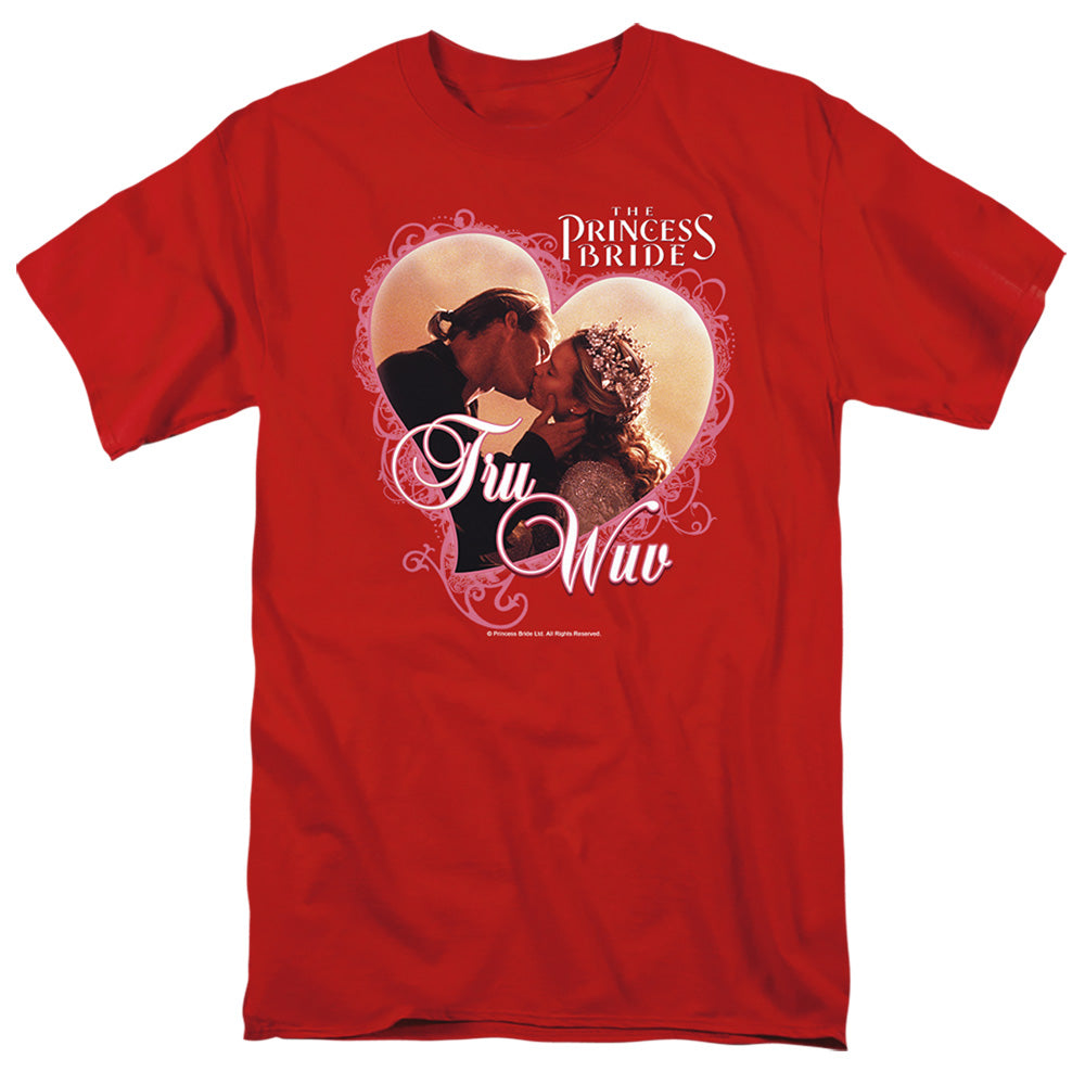 Princess Bride - Tru Wuv - Short Sleeve Adult 18/1 - Red T-shirt