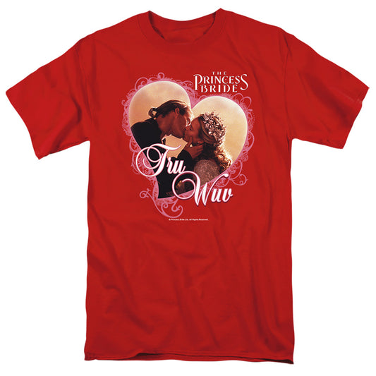 Princess Bride - Tru Wuv - Short Sleeve Adult 18/1 - Red T-shirt
