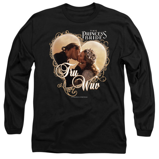 Princess Bride - Tru Wuv - Long Sleeve Adult 18/1 - Black T-shirt