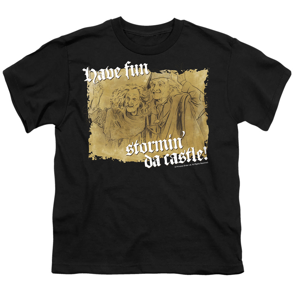 Princess Bride - Stormin Da Castle - Short Sleeve Youth 18/1 - Black T-shirt