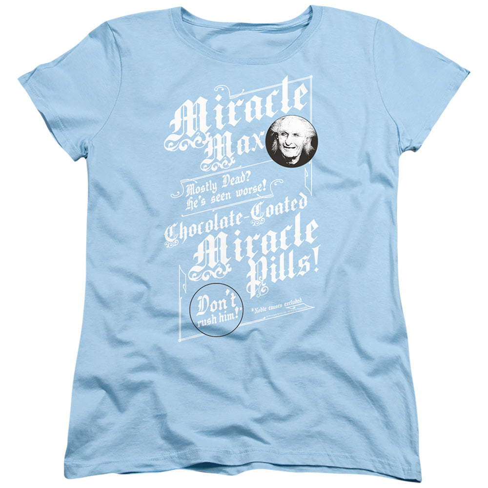 Princess Bride - Miracle Max - Short Sleeve Womens Tee - Light Blue T-shirt