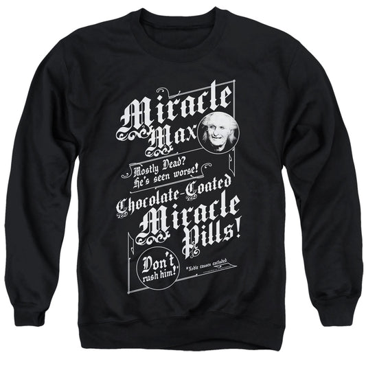 Princess Bride - Miracle Max - Adult Crewneck Sweatshirt - Black