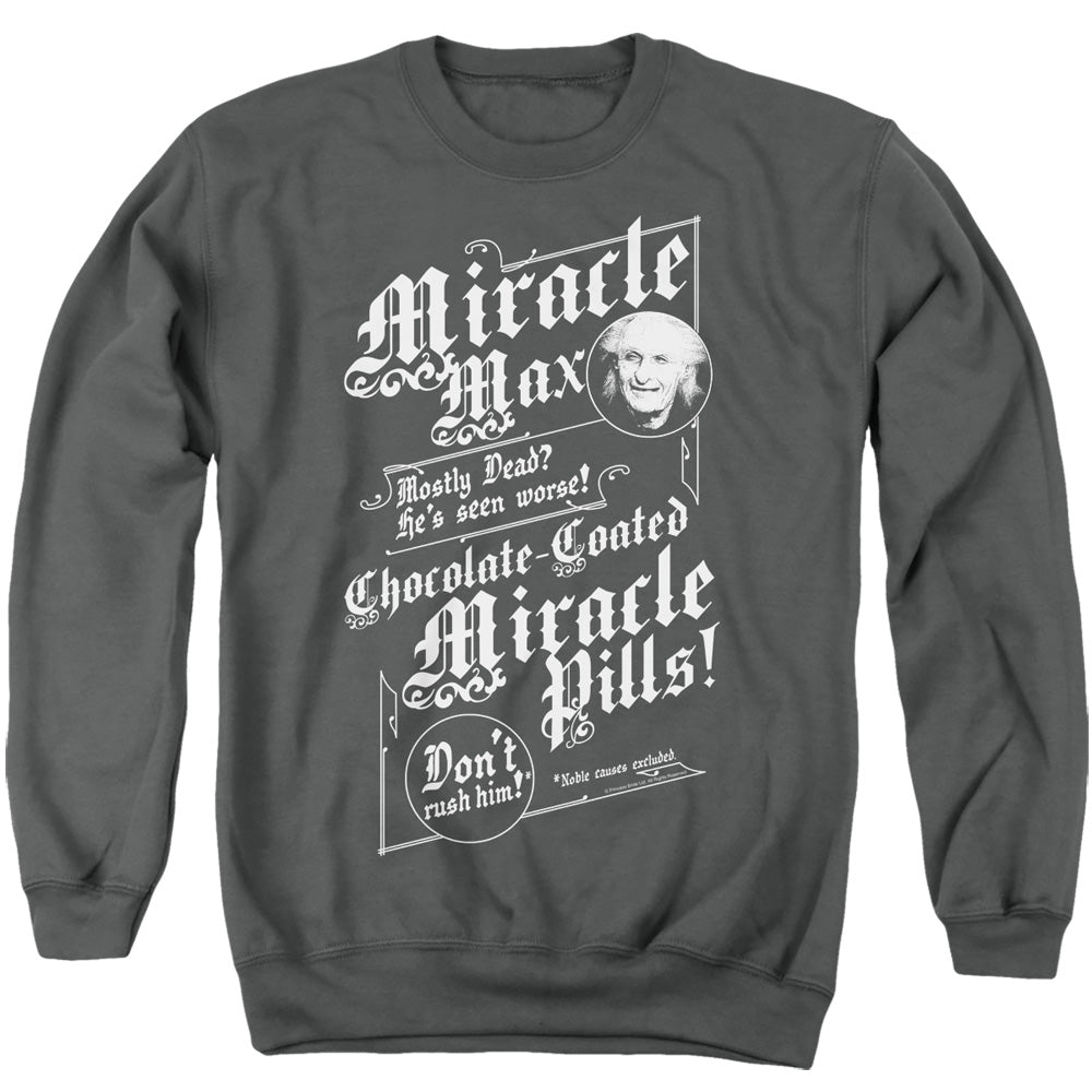 Princess Bride - Miracle Max - Adult Crewneck Sweatshirt - Charcoal