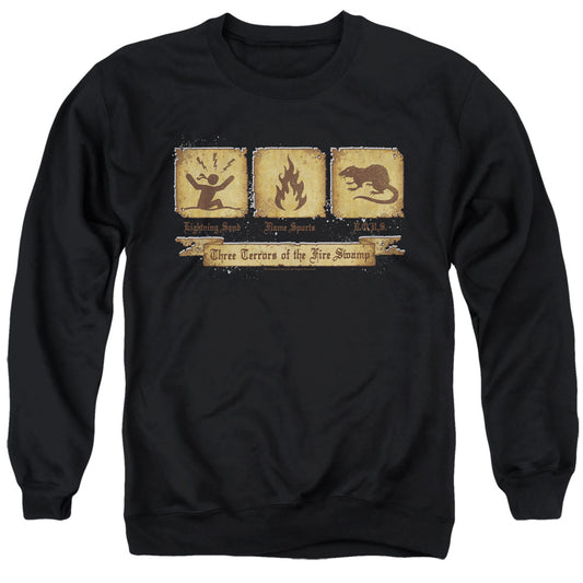 Princess Bride - Three Terrors - Adult Crewneck Sweatshirt - Black