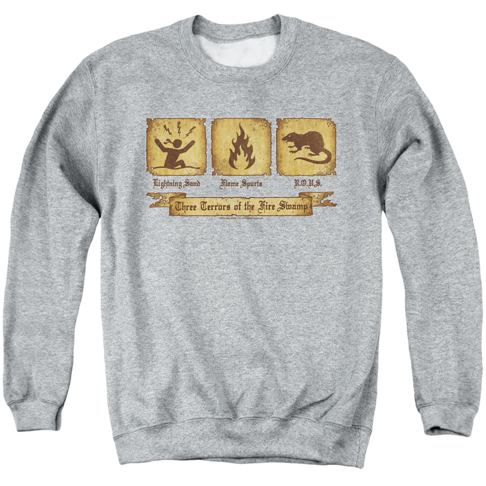 Princess Bride - Three Terrors - Adult Crewneck Sweatshirt - Athletic Heather