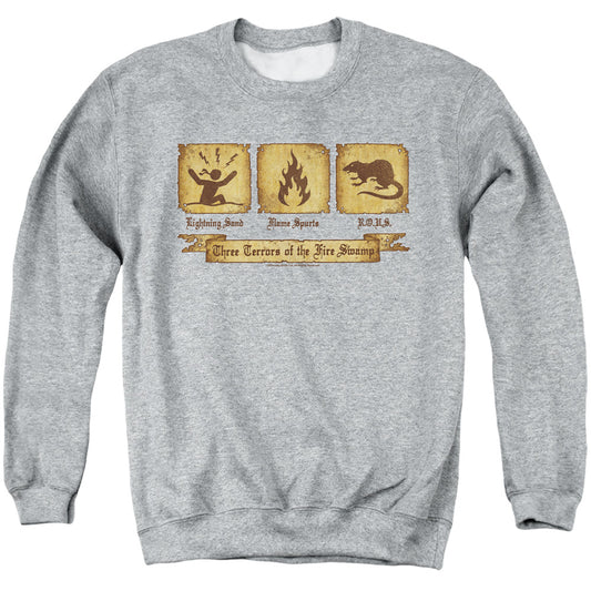 Princess Bride - Three Terrors - Adult Crewneck Sweatshirt - Athletic Heather