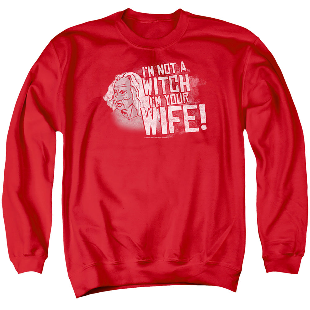 Princess Bride - Not A Witch - Adult Crewneck Sweatshirt - Red