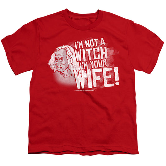 Princess Bride - Not A Witch - Short Sleeve Youth 18/1 - Red T-shirt