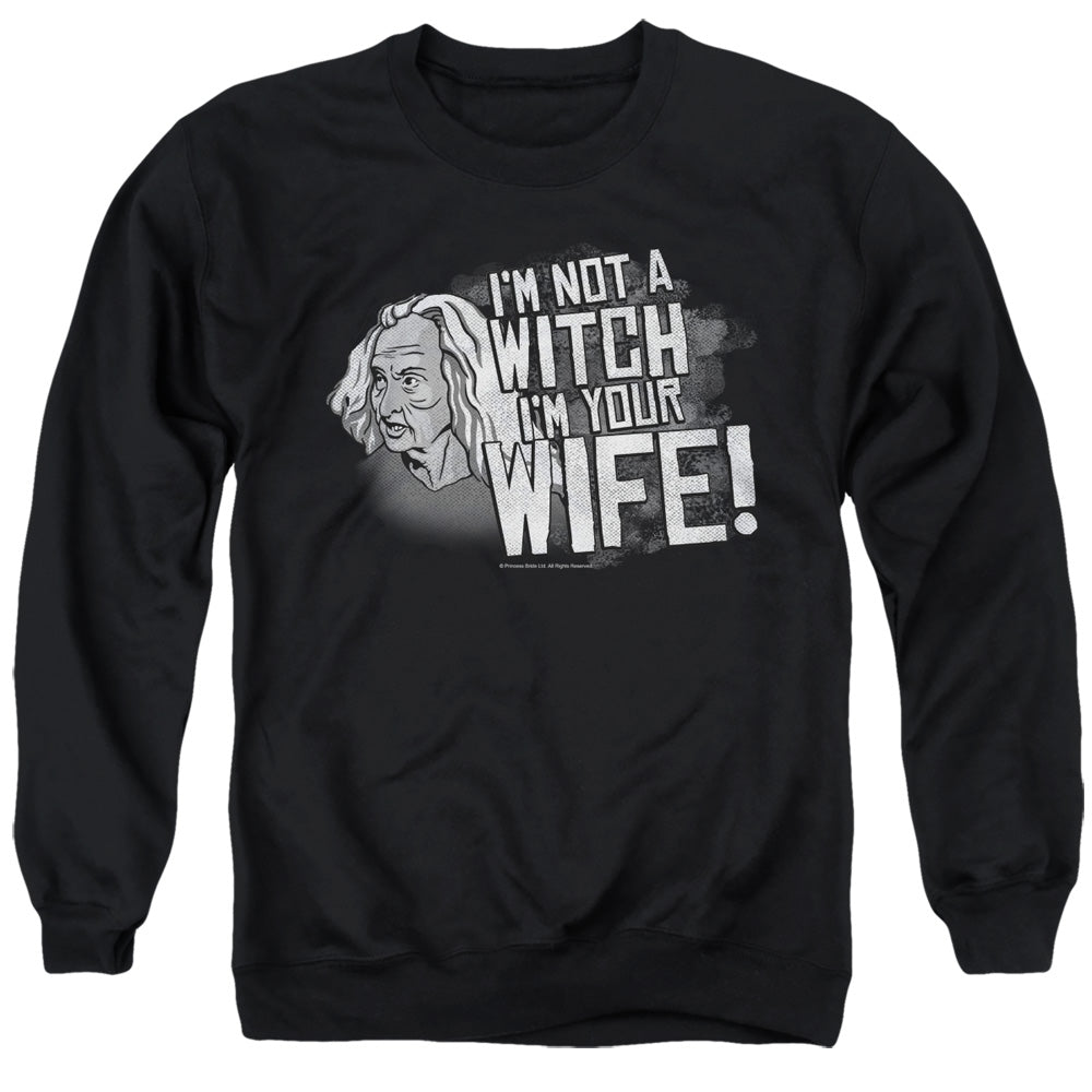 Princess Bride - Not A Witch - Adult Crewneck Sweatshirt - Black