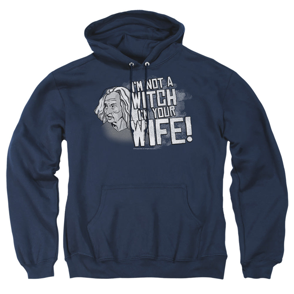 Princess Bride - Not A Witch - Adult Pull-over Hoodie - Navy
