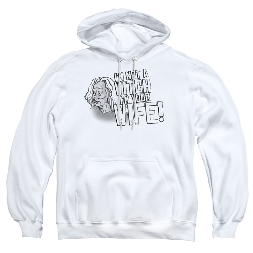 Princess Bride - Not A Witch - Adult Pull-over Hoodie - White