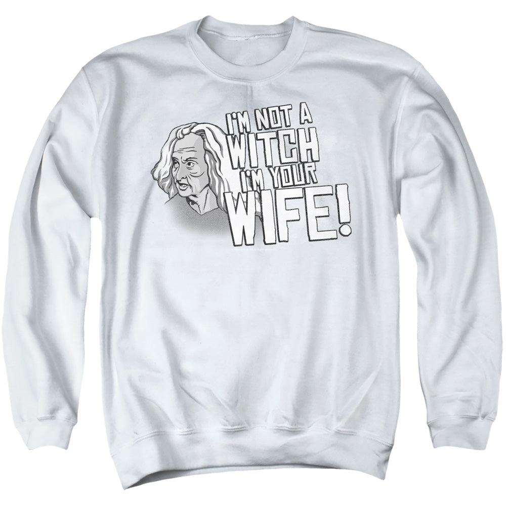 Princess Bride - Not A Witch - Adult Crewneck Sweatshirt - White
