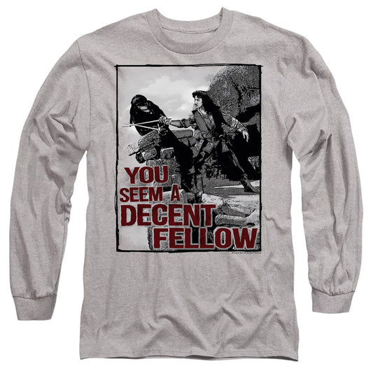 Princess Bride - Fellow - Long Sleeve Adult 18/1 - Athletic Heather T-shirt