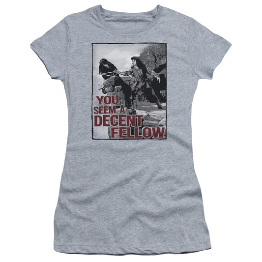 Princess Bride - Fellow - Short Sleeve Junior Sheer - Athletic Heather T-shirt