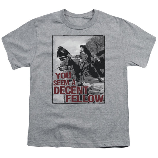 Princess Bride - Fellow - Short Sleeve Youth 18/1 - Athletic Heather T-shirt