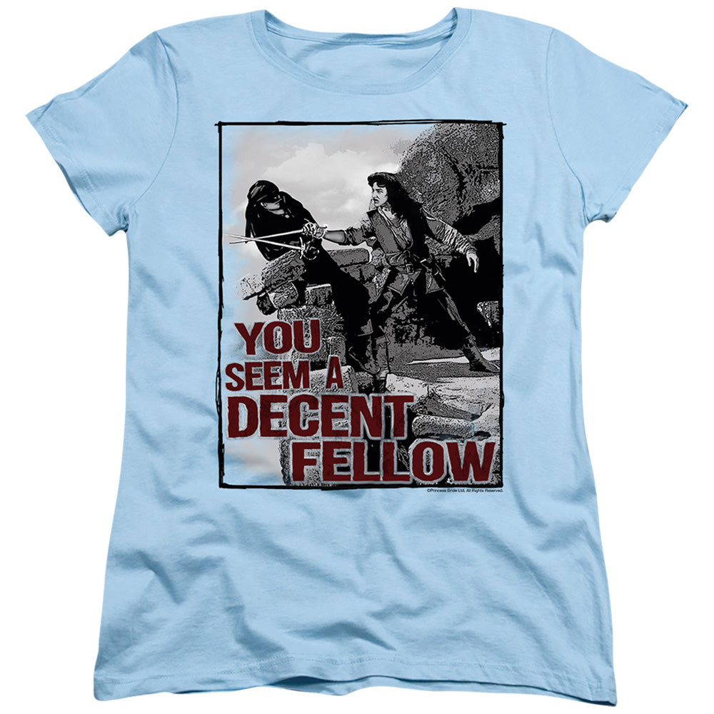 Princess Bride - Fellow - Short Sleeve Womens Tee - Light Blue T-shirt