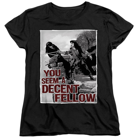 Princess Bride - Fellow - Short Sleeve Womens Tee - Black T-shirt