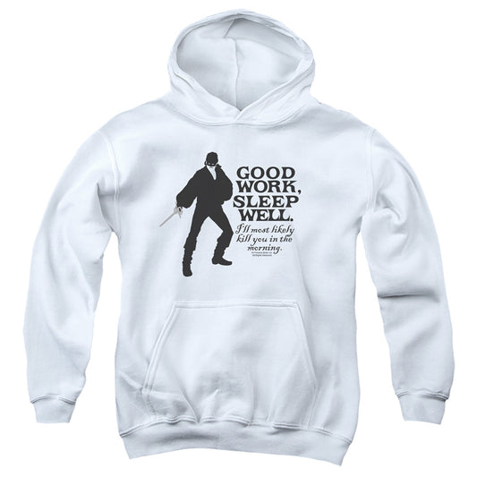 Princess Bride - Good Work - Youth Pull-over Hoodie - White